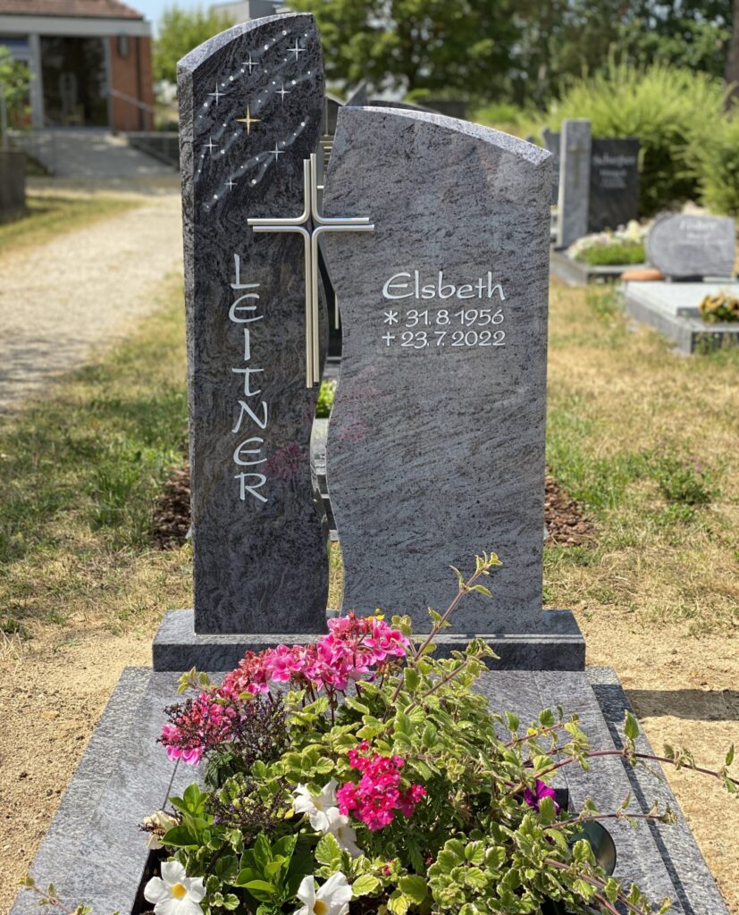 Einzelgrabstätte aus Granit